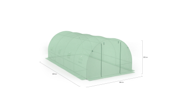 Serre 18m² verte - gamme maraichère