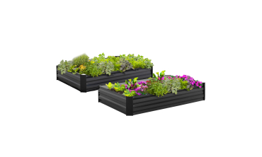 Carrés de potager en métal 115x80x20cm - lot de 2