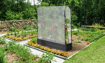 Serres de potager spéciales tomates en métal - lot de 2