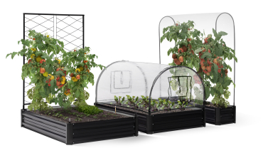 Carrés et serres de potager kit complet en métal
