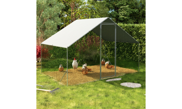 Enclos grillagé pour poules 6m² - 3x2m