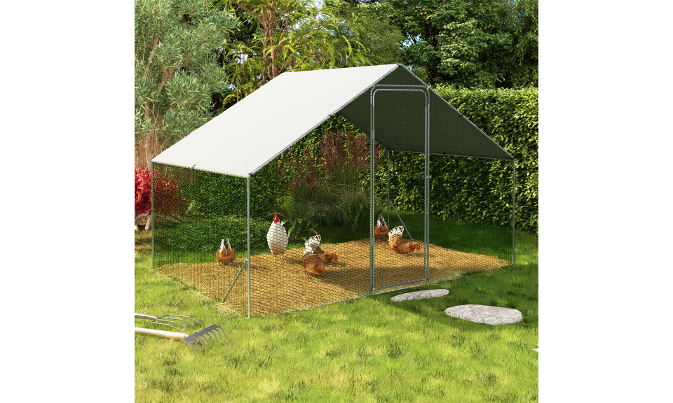 Enclos grillagé pour poules 6m² - 3x2m
