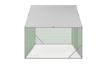 Enclos grillagé pour poules 6m² - 3x2m