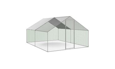 Enclos grillagé pour poules 12m² - 3x4m