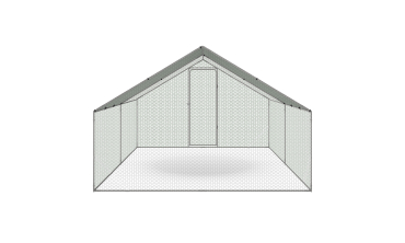 Enclos grillagé pour poules 12m² - 3x4m